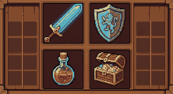 Pixel Art Game Items